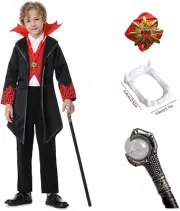 Vampire Costume Kids Boy, Kids Vampire Costume, Fangs Toddler Vampire Costume, S