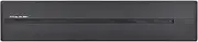 Removable Electrical Outlet Track System 8000W High Power Track System Movable Wall Outlet Ext Wire-Free Power Strip Sliding Rail Cables Management Compartment for Home Imp Black Exposed Type & 40cm