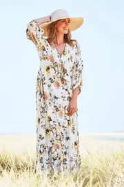 Valencia Maxi Dress Honey Blossom--NAU-CGN-F003-AA