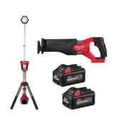 Milwaukee Reciprocating Saw 18V Li-Ion Brushless Cordless w/ Tower Light+Battery
