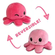 Tee Turtle Reversible Happy/Wink Octopus Plush