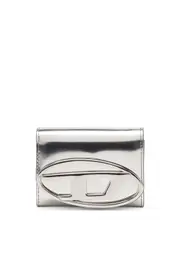[Diesel] Diesel - Bi-fold card holder in mirrored leather - Small Wallets - Woman - Silver UNI Silver