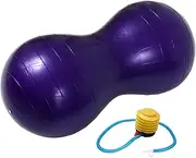 MOBUTOFU Thickened Burst Peanut Yoga Ball PVC Exercise Ball for Stability Strength and Flexibility for Home Workouts Gym and Yoga Sessions