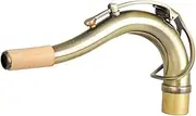 Kisangel Alto Saxophone Bend Neck Brass Replacement Part Smooth Surface Resistant Material Essential Saxophone Supply for Home Musicians Antique