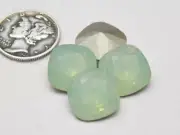 Chrysolite Opal F (12mm) Swarovski 4470 Cushion Cut Stone