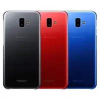 在飛比找ETMall東森購物網優惠-SAMSUNG GALAXY J6+ 原廠漸層透明背蓋 (台