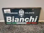 Bianchi Bicycles License Plate / Tin sign ideal for Bike Shop, Garage or Man ...