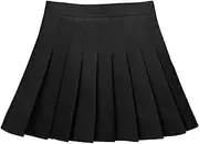 [UTTPLL] Toddler Pleated Skirt School Uniform Elastic Waist Skort Shorts Little Kid Girls Student Tennis Mini Scooter Skirt