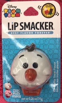 New SEALED Disney's TSUM TSUM Olaf Lip Smacker Icy Truffle Treat Flavor Lip Balm