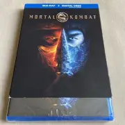Mortal Kombat (Blu-ray, Digital 2021 w Slipcover NEW) Scorpion SubZero Lewis Tan