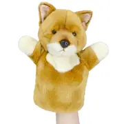Lil Friends 26cm Dingo Animal Hand Puppet Kids/Children Soft Plush Toy Brown 0m+
