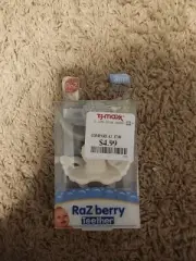 RaZ berry Silicone Baby Teether Toy NIB - 2 pack White & Gray 3m+ - Pacifier