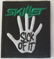 SKILLET IRON ON SEW ON EMBROIDERED PATCH MUSIC BANDS HEAVEY METAL ROCK