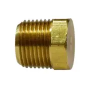 Midland Metal 28-204 Brass Hydraulic System 1/2” NPTF Cored Hex Plug Fitting