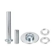 Grommet Kit 15 Sets Copper Eyelets with 3pcs Tools, 12mm Inside Dia. Silver Tone