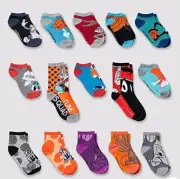 Space Jam Theme Toddler/Youth Boys 15 Days of Socks Advent Calendar - Size 9-2.5