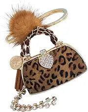 [Holibanna] Chic Leopard Key Pendant Handbag Shape Key Chain Bag Hanging Ornament