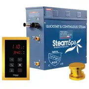 SteamSpa OAT900 Oasis 9 KW QuickStart Steam Bath Generator - Gold