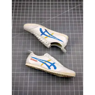 Onitsuka Tiger Nippon Shoes 日本製造歌舞伎白色藍色黃色中性免費紙袋