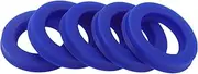 X AUTOHAUX Universal Oil Seal UN Lip Seal Ring Rotary Shaft Seal 38x58x10mm High Pressure TPU Blue 5 Pcs
