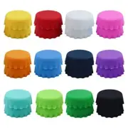 24 Pcs Silicone Beer Bottles Caps for Home Brewing Soft Drinks Soda Bottles