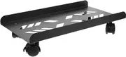 Alipis Mobile CPU Stand for PC Ventilated Computer Tower Holder with Smooth Rolling Wheels Space Saving Design for Home Office Use Lightweight Portable Desktop Stand Stylish and
