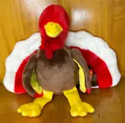 TY Beanie Buddies Collection 1999 Gobbles Turkey Thanksgiving VINTAGE