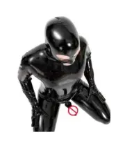 Catsuit Black Jumpsuit Integral Zentai IN Wetlook Mens Lingerie Fetish
