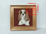 Handmade Cocker Spaniel Framed Needlepoint Wall Hanging 37cm*37cm