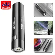 Mini USB LED Flashlight LED Torch Power Bank Rechargeable Self Tactical Light