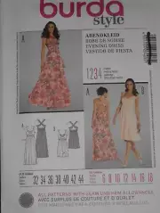 Evening Dress Special Occassion Gown Misses Size 6-18 Burda 7408 Sewing Pattern