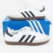 adidas Samba OG Women's Athletic Shoes in White, Black & Gum - US 8.5 IG9030