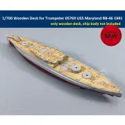 TMW 1/700 Wooden Deck for Trumpeter 05769 USS Maryland BB-46 1941 Ship Model