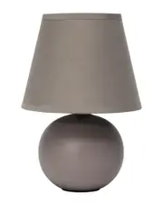 Lalia Home Nauru 8.66in Traditional Petite Ceramic Orb Base Bedside Table Desk Lamp