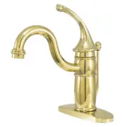 Kingston Brass KB140.GL Georgian 1.2 GPM 1 Hole Bathroom Faucet - Brass