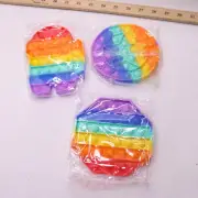 (3-Pk) Faviee Pop It Fidget Toys Bubble Popper Sensory Dimple Popping Popit