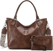 [VX VONXURY] Handbags for Women Hobo Bag PU Leather Shoulder Bag with Adjustable Shoulder Strap Fashion Crossbody Bag
