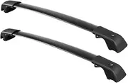 Roof Rack Cross Bars 220lbs Compatible with Rogue 2014-2020 (with Raised Side Rails) Heavy Duty Aluminum Lockable Luggage
