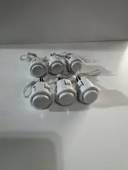 Original Arcade 1Up White Replacement Buttons ( 6 Pieces )