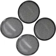 MACHSWON Car 4pcs Metal Speaker Subwoofer Mesh Cover Protective Grill Replacement 8'' Black