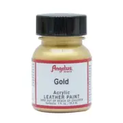 Angelus Metallic Acrylic Leather Paint Gold 1fl oz / 30ml Custom Sneakers
