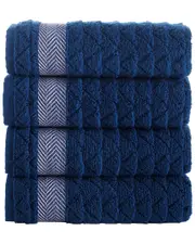 Brooks Brothers Herringbone 4pc Hand Towels