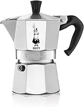 Bialetti - Moka Express: Iconic Stovetop Espresso Maker, Makes Real Italian Coffee, Moka Pot 4 Cup (185ml), Aluminium, Silver