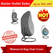 Water proof Swing Hammock Slipcover Hanging Egg Chair Cover Dia170x192cm Grey AU