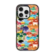 iPhone 16 Pro Impact Case MagSafe Compatible Cats in Mushroom Forest