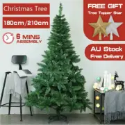 1.8M Christmas Tree Artificial Bushy Green Xmas Trees Home Decor 6FT 800 Tips AU