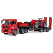 Bruder 1/16 Man TGA Low Loader Truck w/ Manitou Telescopic Loader MLT 633 02774