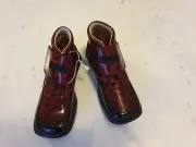 Beautiful Moschino Leather Patent Ankle Boots Size 29 Made in Italy