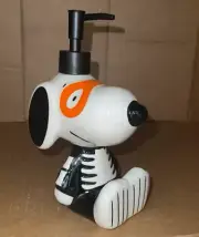 Peanuts Snoopy Masked Skeleton Halloween Soap / Lotion Dispenser PUMP NEW