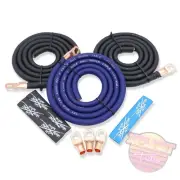 Sky High Car Audio 4ga OFC Big 3 - Blue